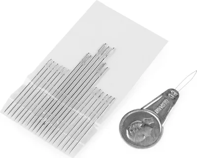 Obrázek produktu pro sada na ruční šití - jehly šicí a látací + navlékač  / 1ks