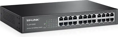 Zdjęcie produktu dla TP-Link TL-SF1024D, Nie zarządzany, Fast Ethernet (10/100), Możliwości montowania w stelażu