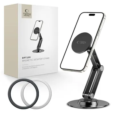 Zdjęcie produktu dla Tech-Protect Dpt100 Universal Magnetic Magsafe Phone Desktop Stand Black
