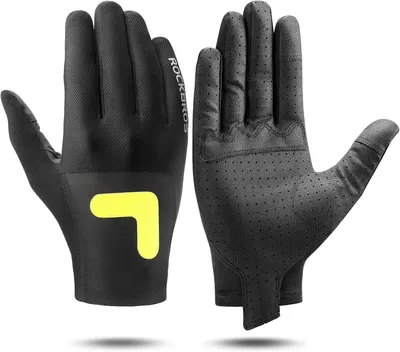 Produktbild von ROCKBROS Fahrradhandschuhe MTB Frühling Herbst Atmungsaktiv Winddicht Touchscreen Für Herren Damen Größe XL