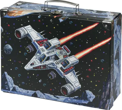 Obrázek produktu pro BAAGL Skládací školní kufřík Pixel Space s kováním