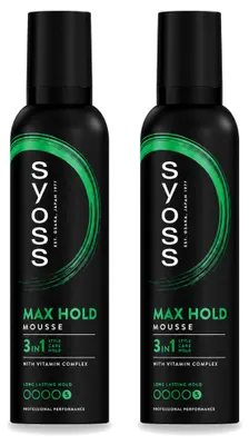 Productafbeelding van 2 x Syoss Keratine Haarmousse - 250 ml - Voordeelverpakking - 2 stuks