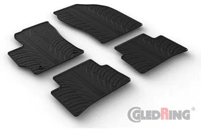 Productafbeelding van Gledring rubberen vloermatset voor TOYOTA Corolla XII Hatchback (E210), voor- en achterkant