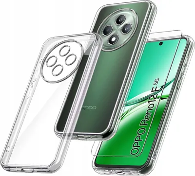 Zdjęcie produktu dla Etui do Oppo Reno 12 F 5G | 12 FS 5G WZMACNIANE 360° CLEAR + Szkło 9H