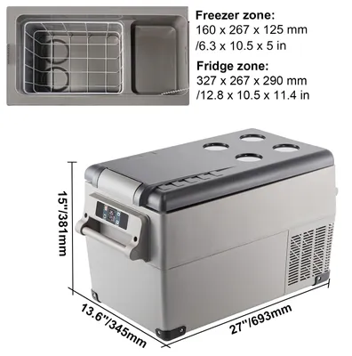 Productafbeelding van Autokoelkast, draagbare koeling, energiezuinig, 35 liter