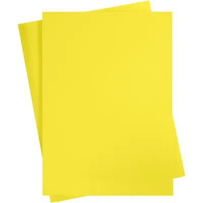 Produktbild von Karton, farbig, A2, Blatt 420x594 mm, 180 g, Sonnengelb, 10 Bl./ 1 Pck