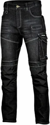 Produktbild von Schwarze Stretch-Jeans Mit Verstärkung, "L", Ce, Lahti