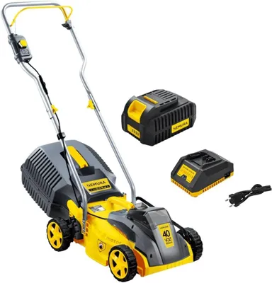 Zdjęcie produktu dla Kosiarka akumulatorowa - 40 V - szerokość koszenia 32 cm - pojemność kosza 30 litrów - kosz metalowy