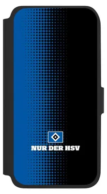 Produktbild von NIVOCASE Klapphülle für Samsung Galaxy A17 5G  Handyhülle aus Kunst Leder NIVOflip schwarz HSV Logo Offizielles Lizenzprodukt