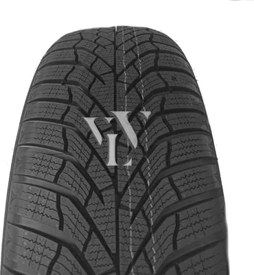 A close-up studio shot of a tire on a white background.