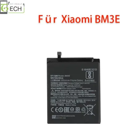 Produktbild von Für Xiaomi Mi 8 BM3E Akku Accu Batterie 3400 mAh NEU Ersatzakku Hochwertig