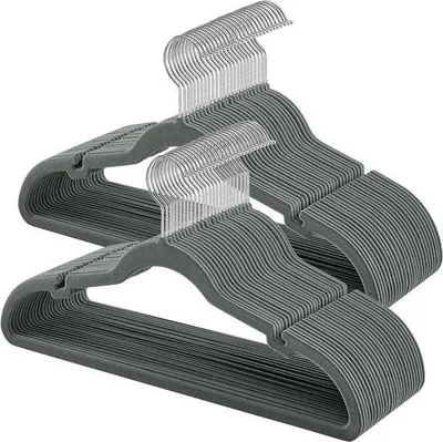 Produktbild von Famanu Kleiderbügel mit Antislip - Grau