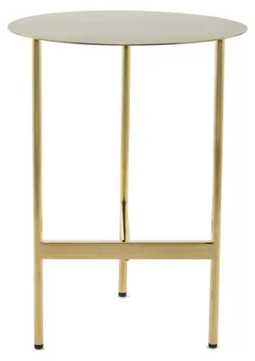 Productafbeelding van Padiro ronde bijzettafel - Ø 40 x 54 cm - Goudkleurig - Modern Art deco Glamour - Roestvrij staal