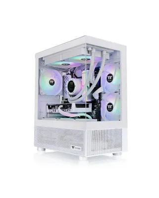 Produktbild von Thermaltake View 170 TG ARGB Snow, Micro Tower, PC, Weiß, micro ATX, Mini-ITX, SPCC, Gehärtetes Glas, Gaming