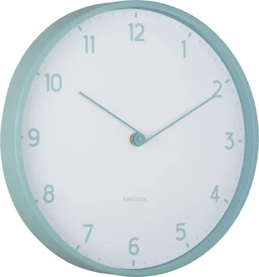 Produktbild von Karlsson - Wanduhr Sencillez - Nebelblau - Ø30cm