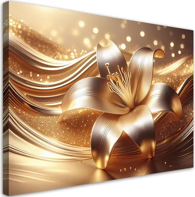 Produktbild von Leinwandbild Gold Glitzer 90x60 Feeby Gold bild für die wand bereit zum aufhängen