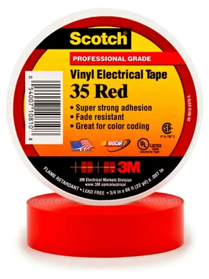 Produktbild von 3M Scotch™ 35 SCOTCH35-19X20RD Isolierband Scotch® 35 Rot (L x B) 20 m x 19 mm 1 St