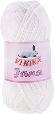 Produktbild von 100g Strickgarn Jana Häkelgarn Strickwolle Häkelwolle Baby-Wolle, Farbauswahl, Farbe:weiß