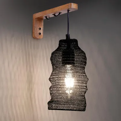 Imagen del producto de LeuchtenDirekt Applique Kokon 15711-18 Réseau Noir E27 Interrupteur À Cordon