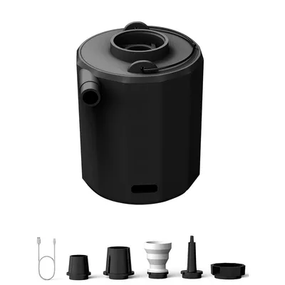 Produktbild von Mini-Luftpumpe für Outdoor, Camping, Zeltbeleuchtung, Luftmatratzen und Schwimmreifen – Kabellose, multifunktionale Aufblaspumpe mit Tasche