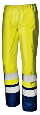 Immagine prodotto di Pantaloni da lavoro ad alta visibilità Sir Safety Regimental da uomo, idrorepellenti, classe 2, XXL, giallo/blu