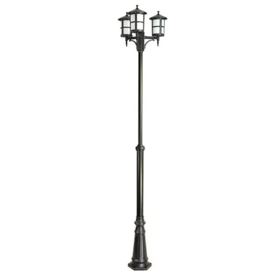 Produktbild von Parkstraßenlaterne 280 cm 3xE27 schwarz IP23 SU-MA OGMWN 3 TD