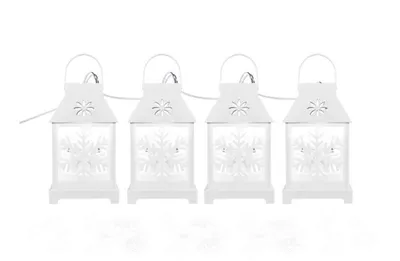 Produktbild von EMOS LED-Weihnachtsgirlande - weiße Windlichter DCLC02