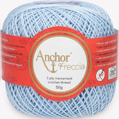 Obrázok produktu pre Anchor Freccia 6 - Jemná bavlnená priadza na háčkovanie (farba 00128)
