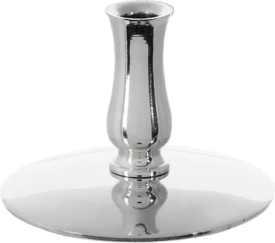 Produktbild von 1x Kerzenhalter Messing Silbern Kerzenständer Altarkerzen Ø6,7mm Hochzeit 6733