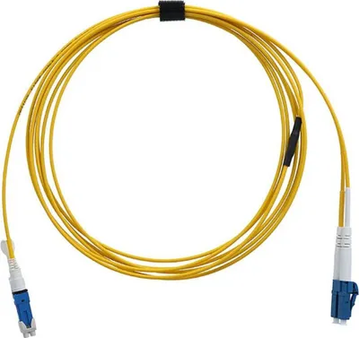 Imagen del producto de Cable de fibra óptica BlueOptics SFP9131BU3MK, 3 metros, conector CS LC, categoría OS2, color amarillo (SFP9131BU3MK)