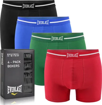 Immagine prodotto di Everlast 4-Pack - Boxer da uomo in cotone, pantaloni da uomo, XL