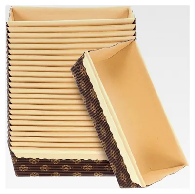 Produktbild von Papierbackformen für Brot und Kuchen - 25 Einwegformen