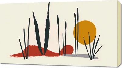 Obrázek produktu pro Obraz 90x50cm Trzcina przy Zachodzie