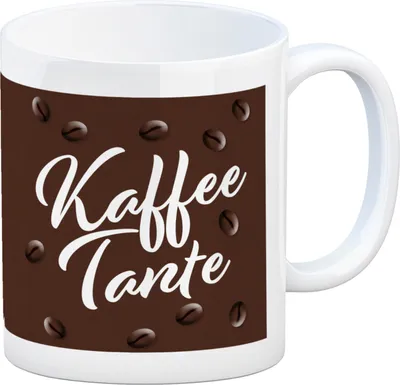 Produktbild von Kaffeetante Kaffeebecher zum Thema Koffeinjunkie