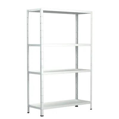 Produktbild von Schulte Regalwelt Lagerregal mit 4 PowerMAX-Fachböden, 200x100x50cm Regalsystem, Steckregal mit einfacher Montage ohne Verschrauben, Traglast je Boden bis zu 70 Kg (bis zu 280 Kg Gesamttraglast)