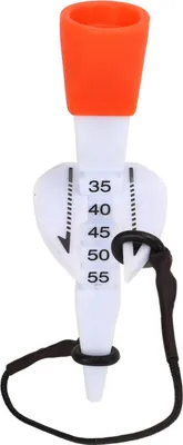 Immagine prodotto di Tee da golf, plastica, silicone, da 35 a 55 mm, distanza regolabile, accessori con scala graduata per il campo da golf, arancione