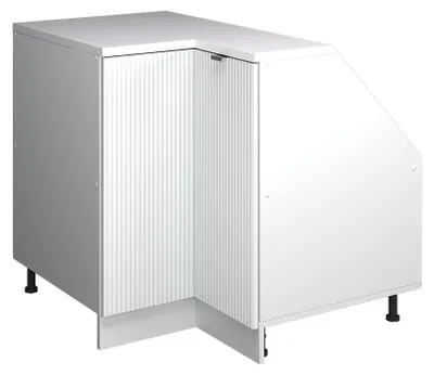 Immagine prodotto di Mobile sottotetto Mobile angolare Vicco Rion Ondulazione bianca 75.6 x 81.6 cm con 1 porta, carcassa dell’armadio profondità 60 cm, Model 60051