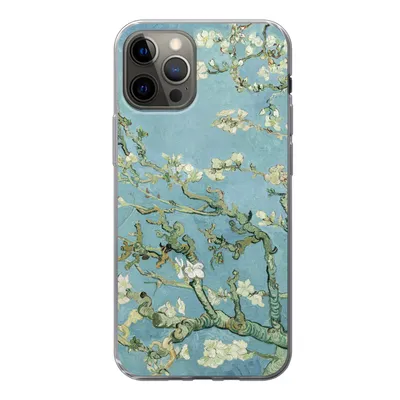 Produktbild von MuchoWow® Handyhülle Schutzhülle Hülle für iPhone 12 Pro Mandelblüte - Van Gogh - Kunst Silikon Softcase Handy Hülle - Abdeckung
