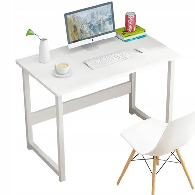 Zdjęcie produktu dla Biurko Komputerowe Białe Stolik Loft Pod Laptop Komputer Styl Skandynawski
