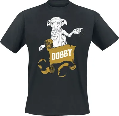 Productafbeelding van Harry Potter T-shirt voor heren, model Dobby, zwart, maat S