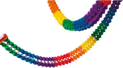 Immagine prodotto di Ghirlanda di carta 400 x 16 cm | arcobaleno