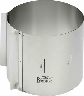 Image de RBV Birkmann Cercle à tarte - extra haut - Easy Baking - Cercle à tarte - rond - surface plate - inox - inox - 150 mm (429413)