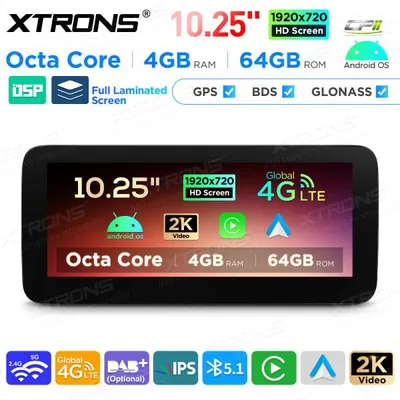 Produktbild von Xtrons QAMS1445M12BL Android Autoradio Mercedes Benz B-Klasse W246 4/64 GB GPS