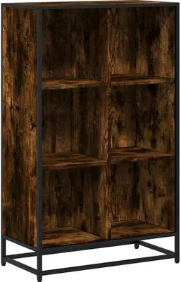 Obrázek produktu pro vidaXL Regál z kouřového dubu 65,5x33x107,5 cm Materiál na bázi dřeva
