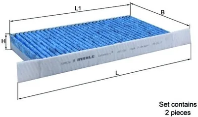 Produktbild von MAHLE Innenraumfilter LAO 426/S Pollenfilter für RENAULT LAGUNA III Grandtour (KT0/1) Aktivkohle