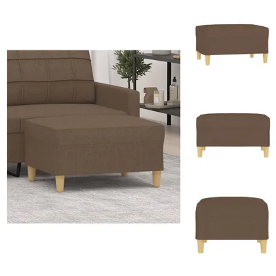 Obrázok produktu pre vidaXL Taburetka na nohy hnedá 70x55x41 cm látka - Čalúnená taburetka