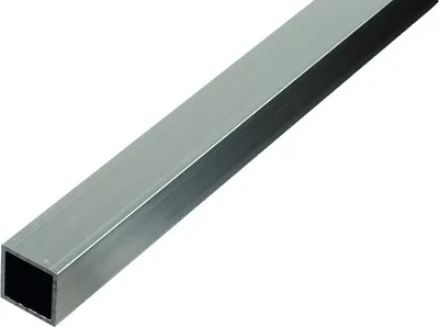 Immagine prodotto di Alberts 498450 Tubo quadrato, alluminio, naturale, 1000 x 10 x 10 mm, set da 8