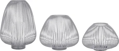 Produktbild von blomus GmbH LYVA Laterne steel gray Set3