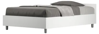Immagine prodotto di Letto 1 Piazza e Mezzo 120x190 cm con Rete e Contenitore Nuamo Bianco Frassino