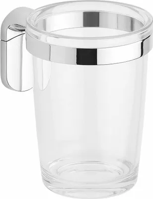 Zdjęcie produktu dla Aqualine Zero - Szklanka z uchwytem, chrom ZE004